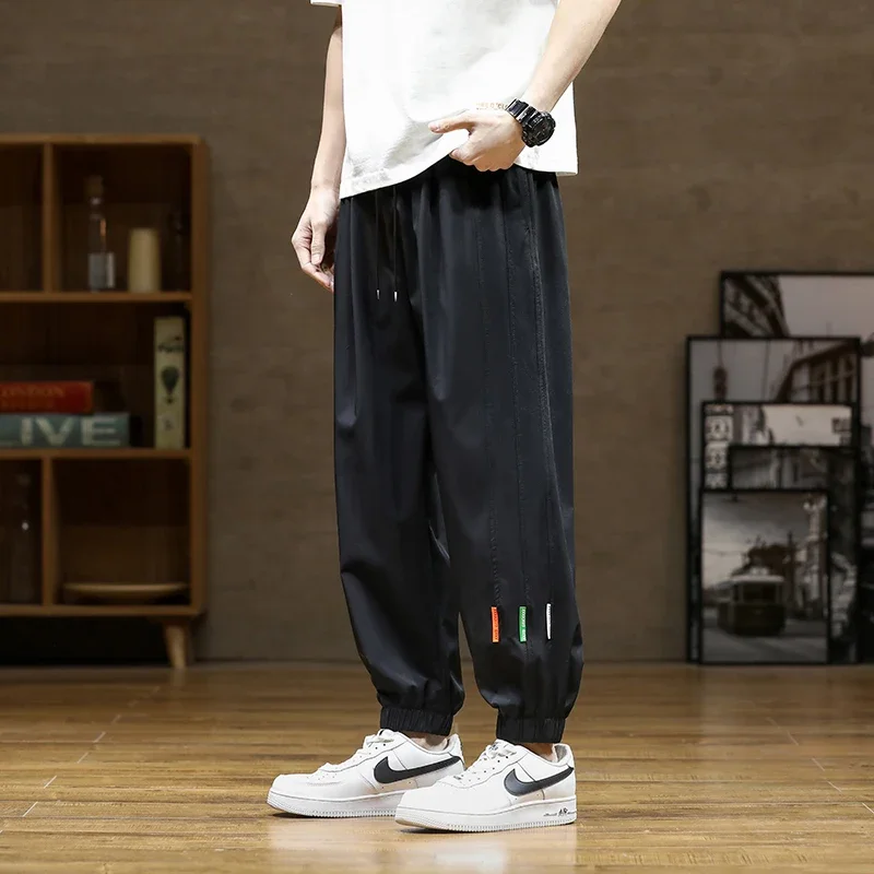 

2025 Spring Long Pants Ultra-thin Men's Stretch Slim Straight Casual Pants High Quality Fashion Breathable Golf Sports Trousers