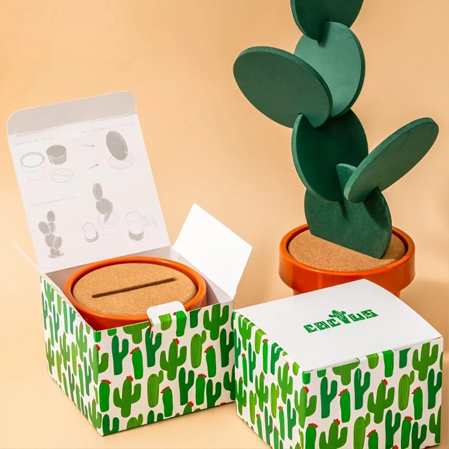 Cactus Coaster Non Slip Heat Resistant EVA Cup Mat DIY Home Decor Storage Multifunctional Table Accessory