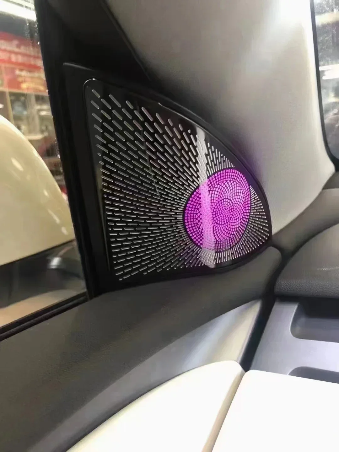 For Model 3 model 3/Y 2021-2023 Inter Lamp Touch Control Inter Flow Dynamic Laser Ambient Light Center Pillar Horn Cover