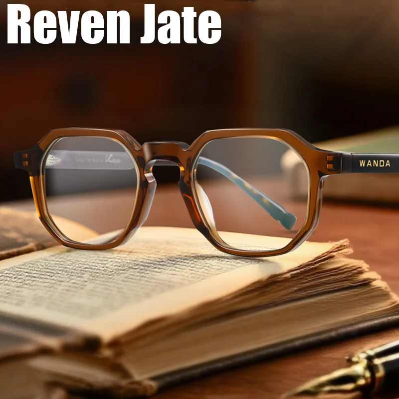 

Reven F22247 Square Acetate Full Rim Flexible High Quality Eyeglasses Frame for Men and Women Optical Eyewear Frame Spectacles