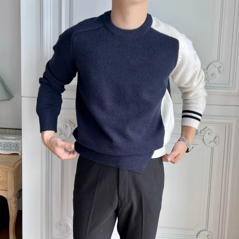 الخريف تنوعا طويلة الأكمام جولة الرقبة أزياء جديدة مريحة سترة الساخن بيع شعبية ملابس رجالية جديدة #5