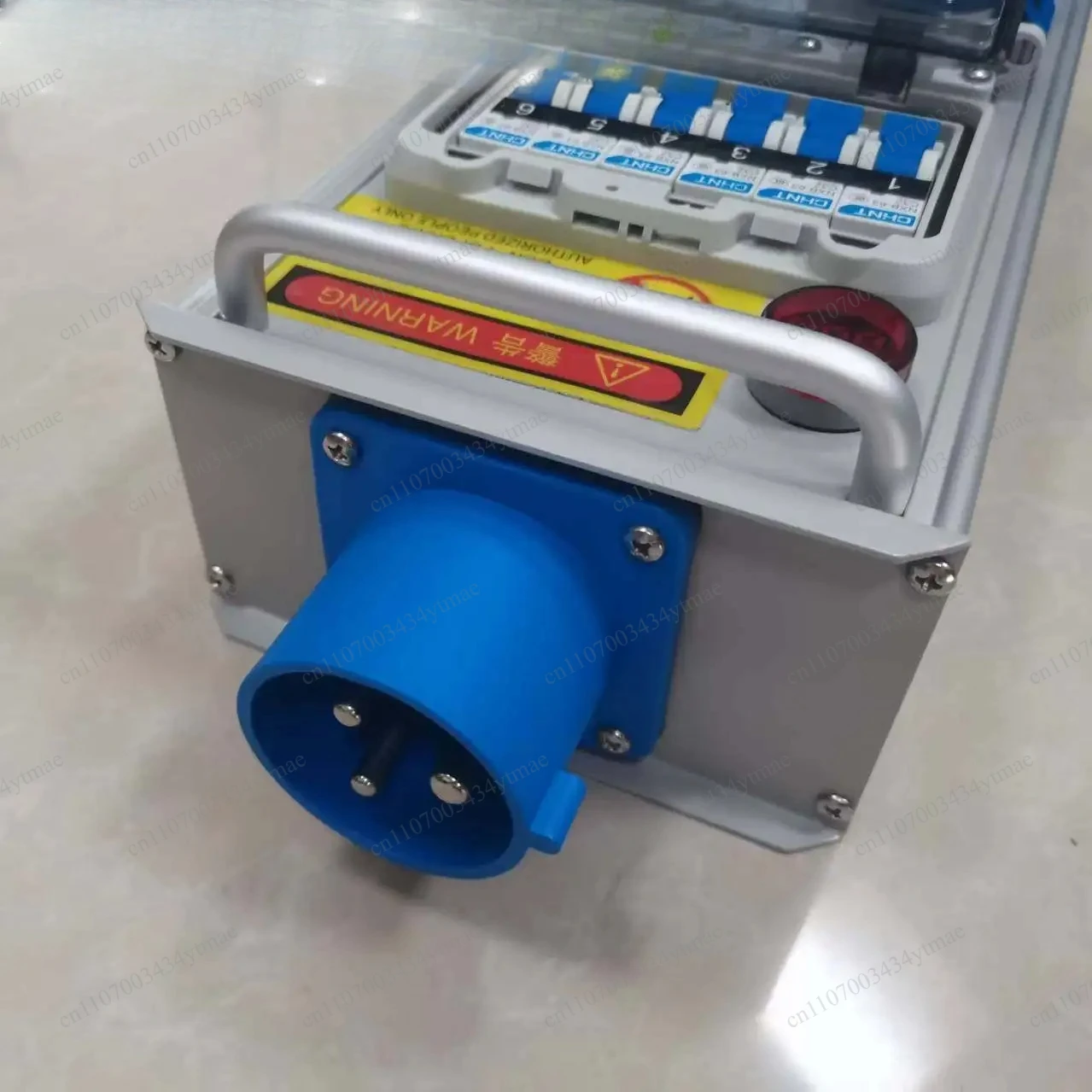 6‑Way 16A Aviation Industrial Plug‑in Distribution Box, 220V Single‑Phase Input Terminal Block For Industrial Power Wiring