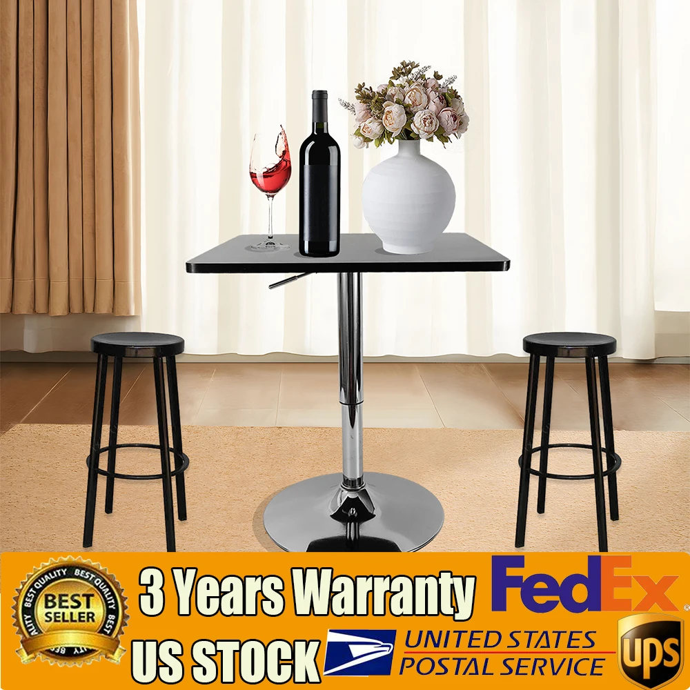 Bar Dining Table Rotary Square Designer Creative Simple Pub Table Height Adjustable 360 Degree Swivel