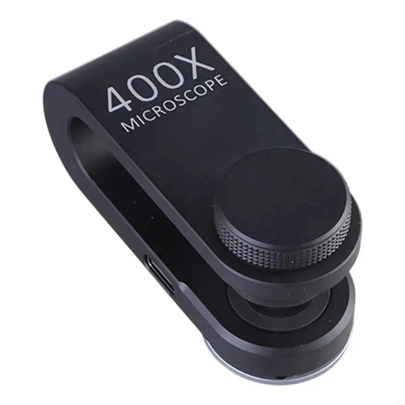 E1PC Microscope 400x Mini Microscope Built-in Battery for Smartphone Camera Magnifier LED Micro-Lens Microscope-A23U