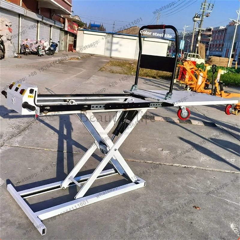 

Nordic Creative Climbing Platform Handcart Electric Hydraulic Lifting Vehicle Handling Scissor Mobile Flatbed Industrial