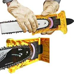 Chainsaw Sharpener Tool for Woodworking Grinding with Teeth & Sharpening Stone Portable Grinder Tool Small Whetstone