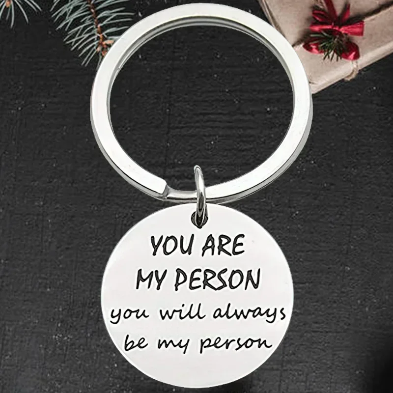 Cute Best Friends Gift Keychain Pendant Bff Women Teens Girls Sisters Friendship Gift Key Chain You Will Always Be My Preson