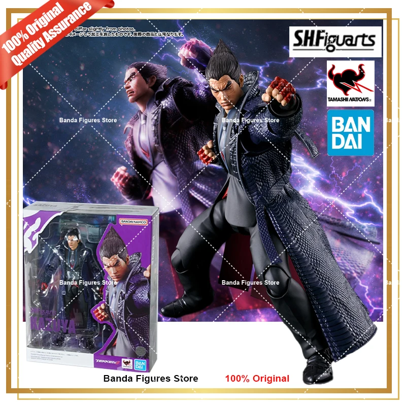 Original Bandai S.H.Figuarts Shf Kazuya Mishima Tekken 8 In Stock Anime Action Collection Figures Model Toys