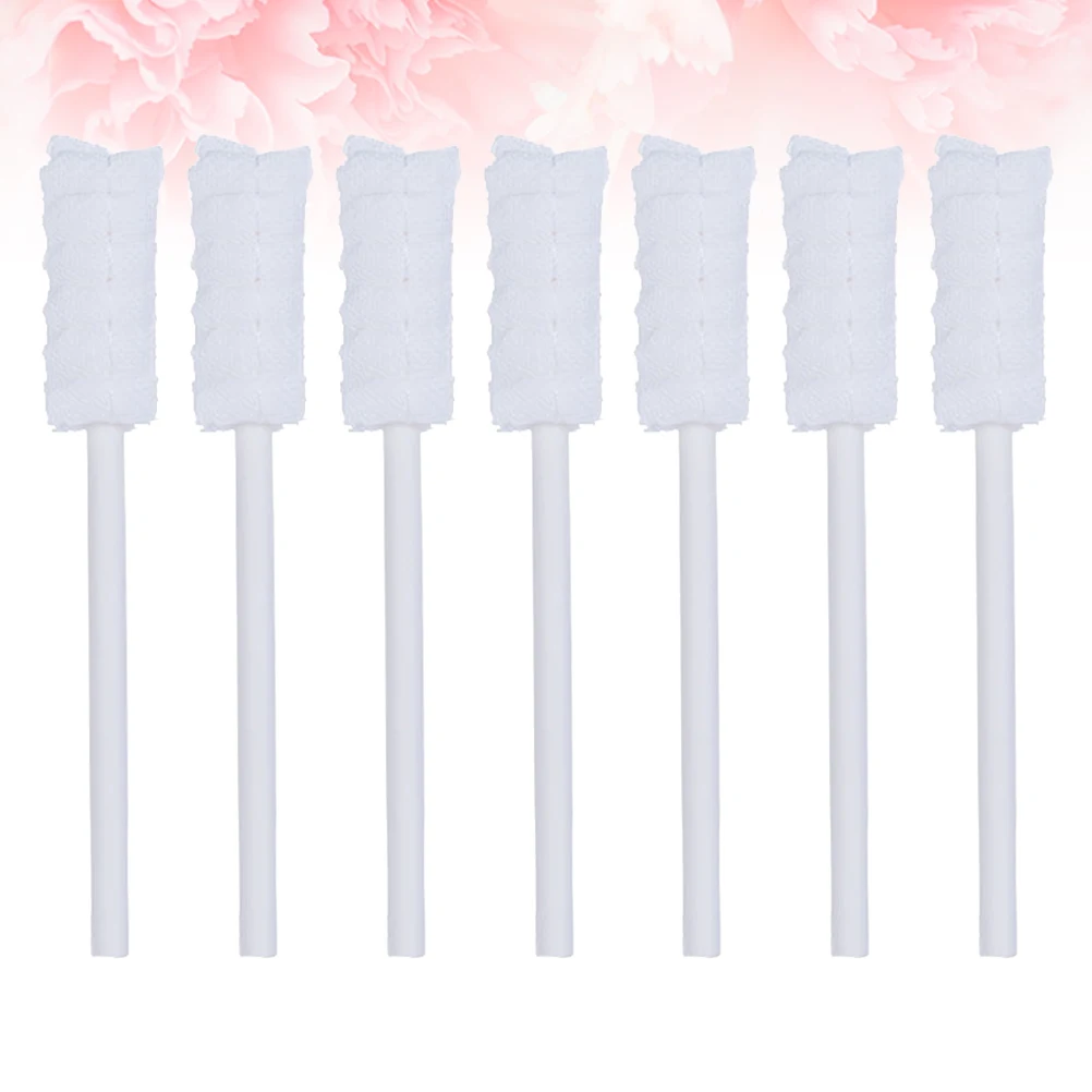 

10pcs Gauze Mouth Cleaner Oral Care Swabs Disposable Teeth Cleaning For Newborn Toddler Mouth Health Cotton Design White