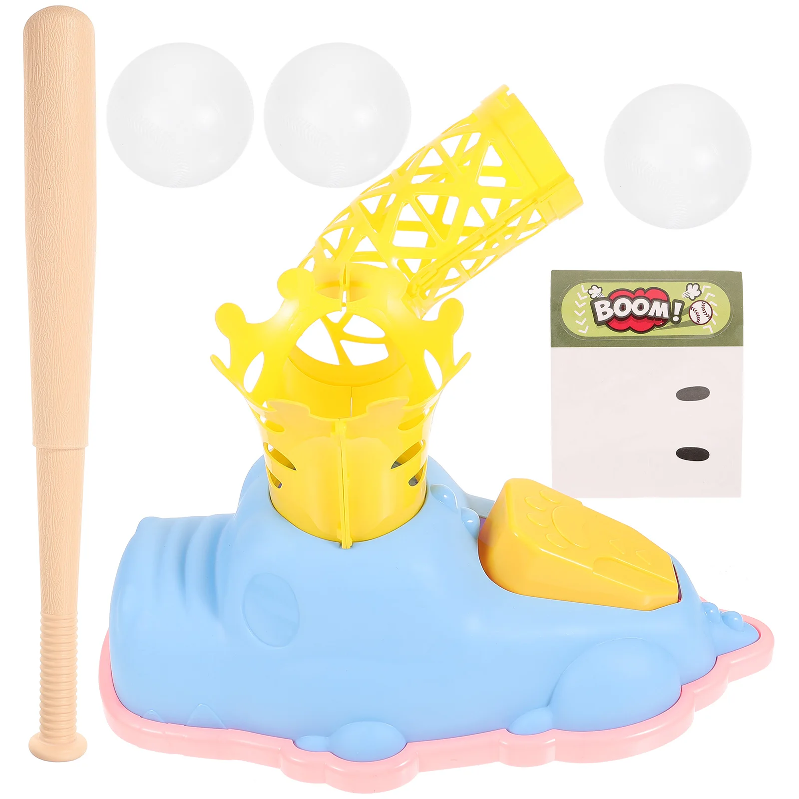 

Foot-stitching Baseball Suit Pitching Machines Launcher Indoor Games Kids Toys Set Parent-child