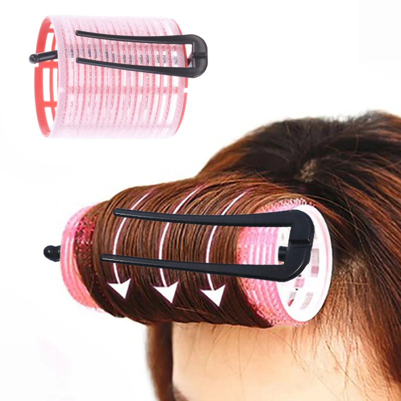 Red Hair Root Fluffy Curler Rollers With Clips Self-adhesive Lazy Curlers Styling Hair Accessories For Women Styling Hair Tool