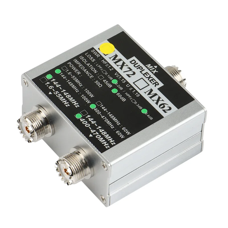 2X Walkie Talkie Ham VHF UHF Трехдиапазонная любительская двухсторонняя радиоантенна Combiner MX72 60-100 Вт линейная антенна Duplexer-ABJU