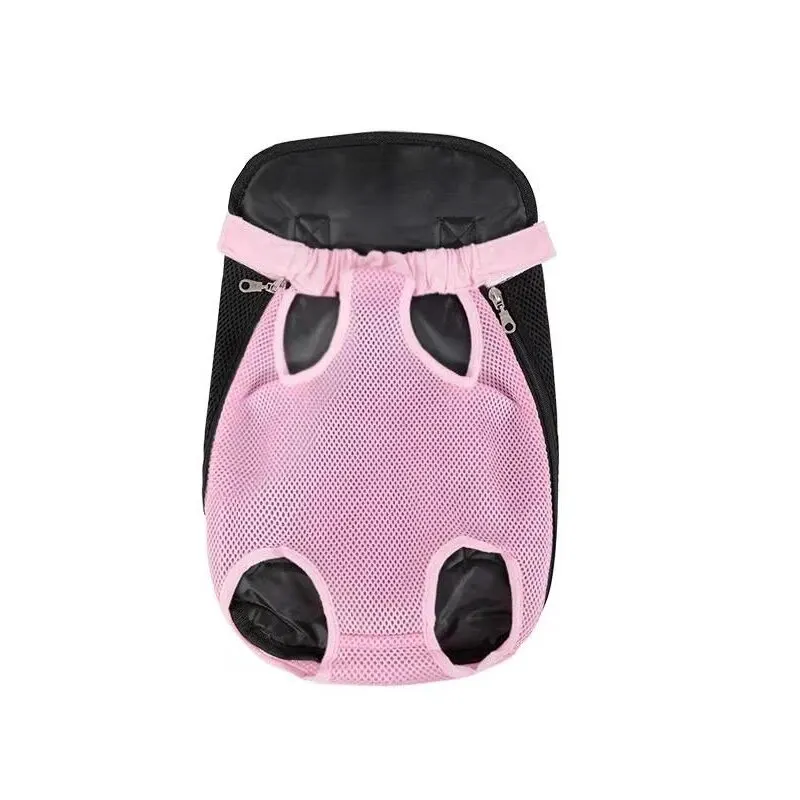 1PC Adjustable Pet Cat Chest Backpack For Outdoor Carrying Mesh Ventilation For Hiking Camping Trips Sling Bag In Small