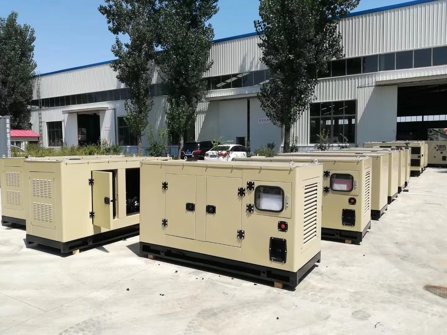 weifang Ricardo 24kw soundproof diesel generator silent diesel generator power  with brushless alternator and 8hours fuel tank