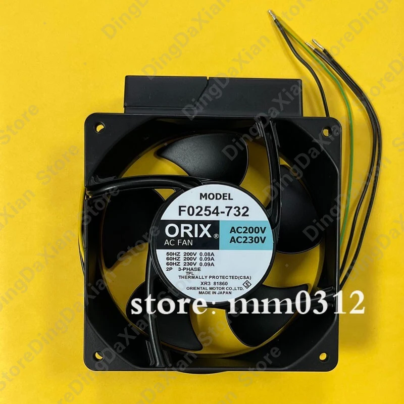 X FOR ORIX Fan F0254-732 200V/230V 140*140*48MM Inverter Cooling Fan 1pcs