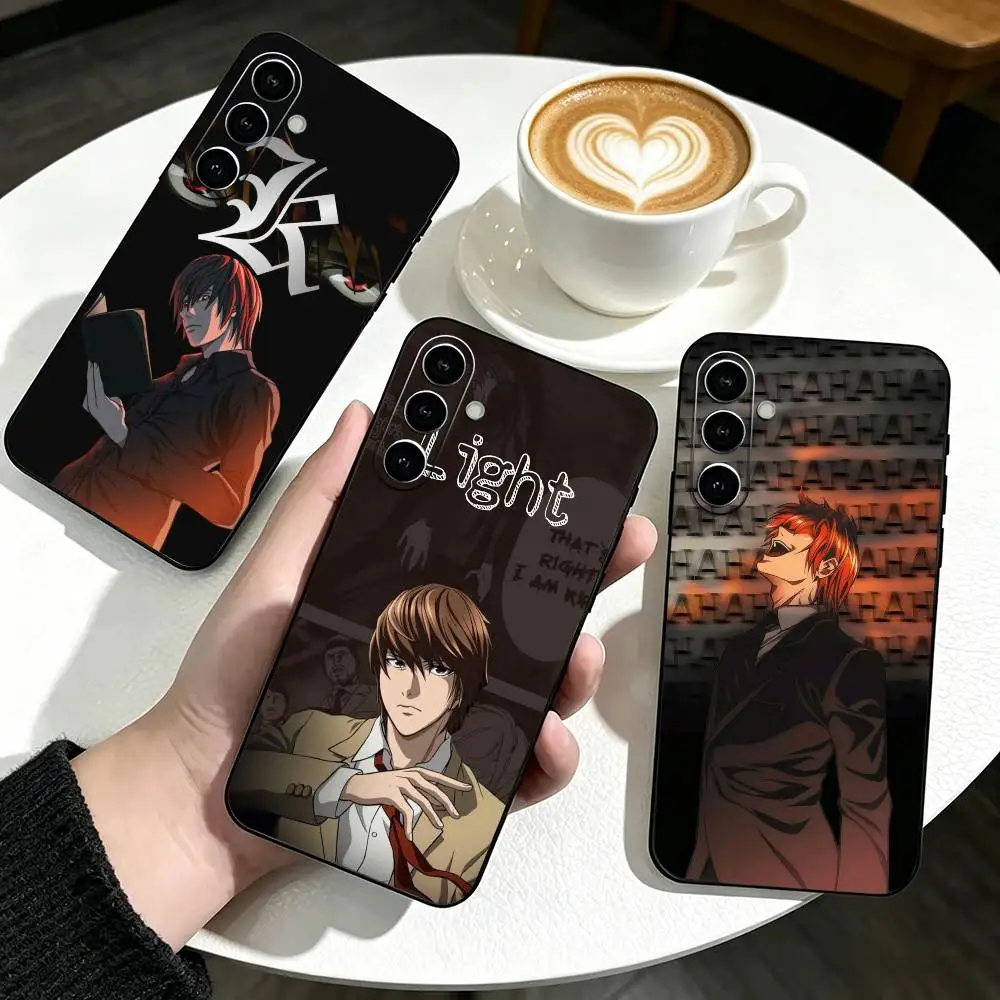D-Death Note Light Y-Yagami   Phone Case Black Silicone Soft For Samsung Galaxy A73,A72,A71,A70,A53,A52,A51