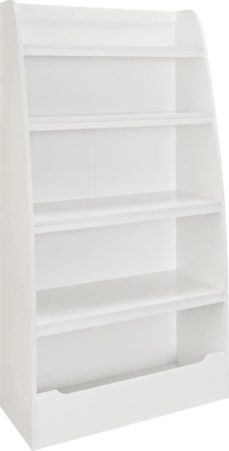 4 Shelf Bookcase, White