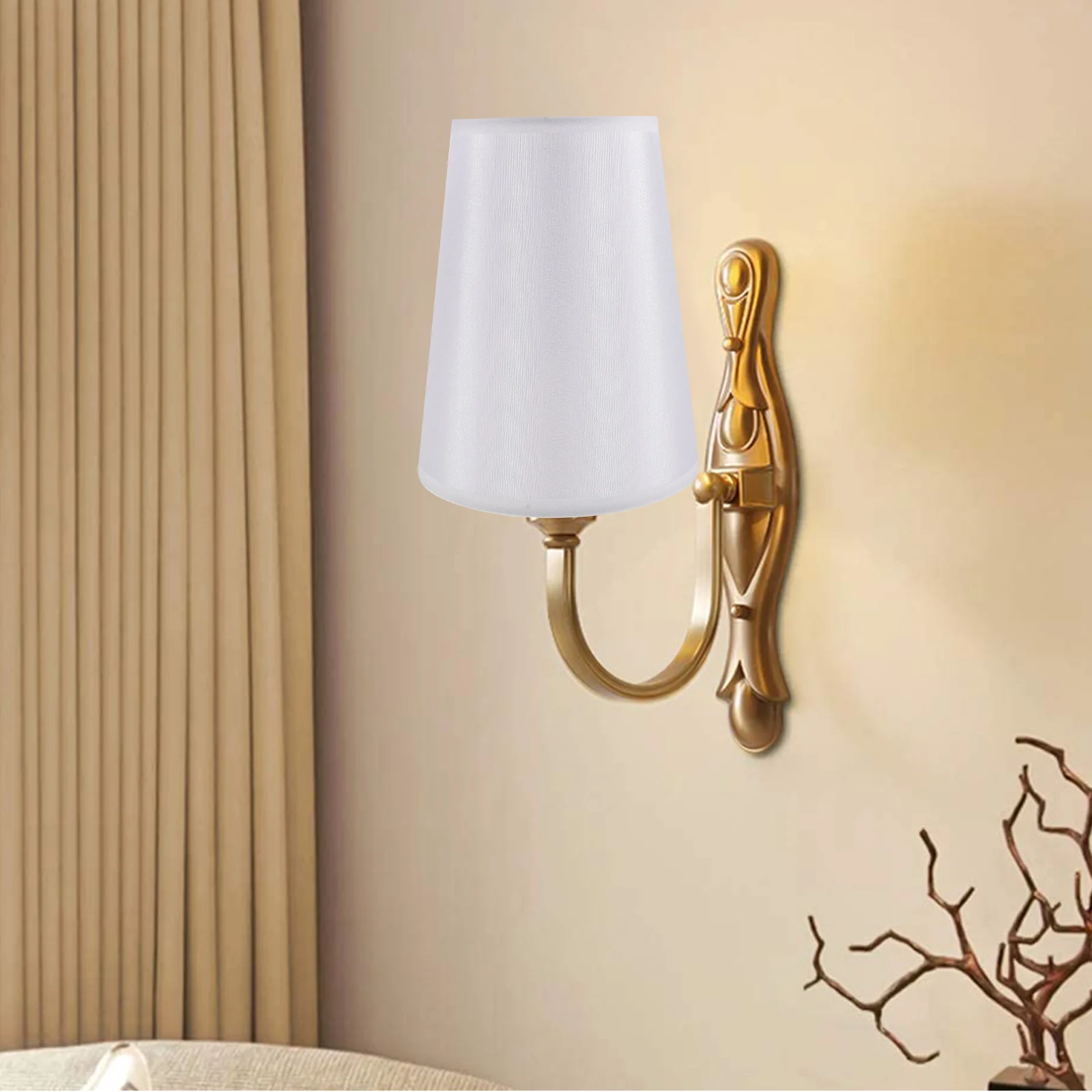 

Lamp Shade Replacement Chandelier Vintage Decor Pendant Shades for Floor Table Office E14 Socket Lampshades Desk Cover