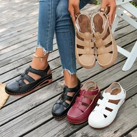 2026 New Women Sandals Summer Wedge Thick-soled Sandals Women Designer Hollow Gladiator Shoes Fashion Women Shoes - Image 6
