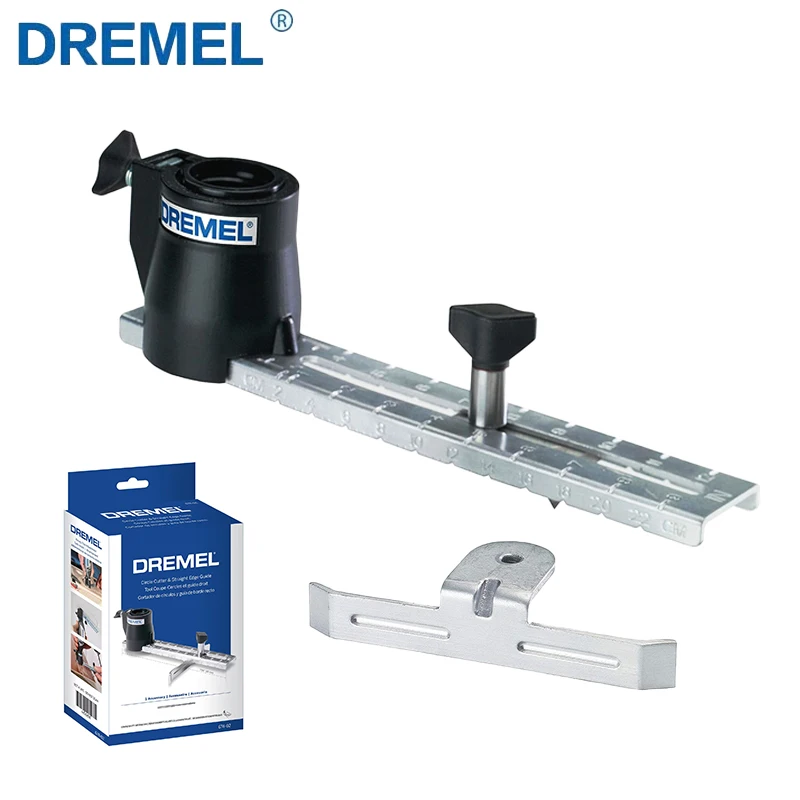 dremel 67801 circle cutter e straight edge guide fixacao ferramenta rotativa guia ajustavel 3000 4000 4250 8220 01