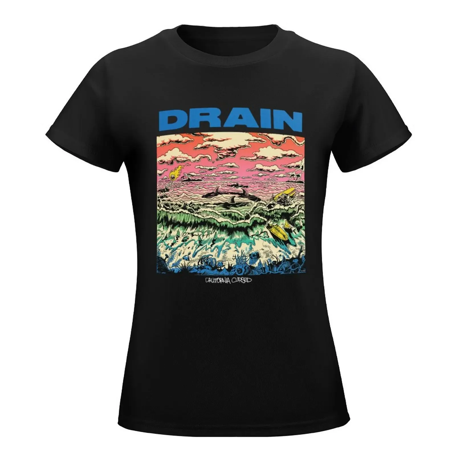 FAN ART DRAIN CALIFORNIA CURSED Classic T-Shirt tops plus size tops woman t shirt