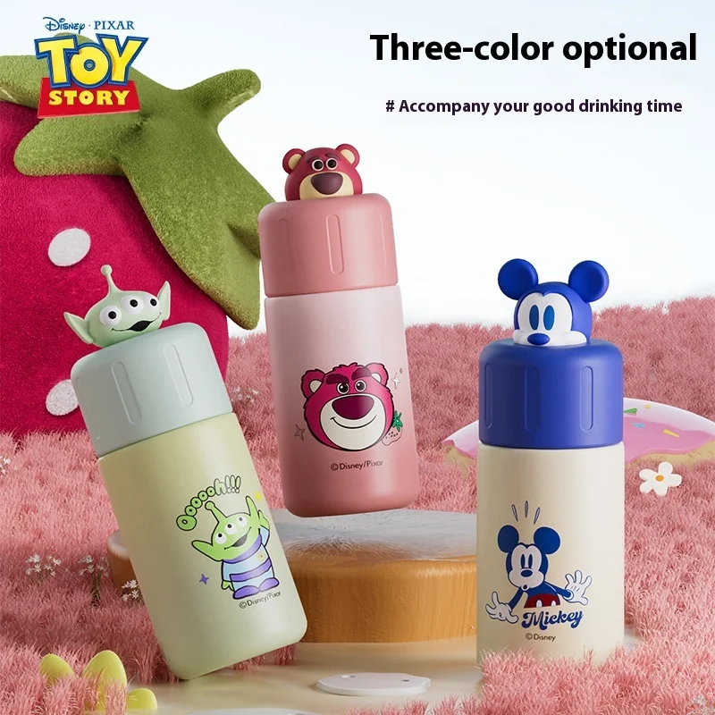 

Disney Anime 230ml Mickey Mouse Beverage Cup Student Portable Water Bottle Children'S Mini Insulated Cup Holiday Gifts Perimeter