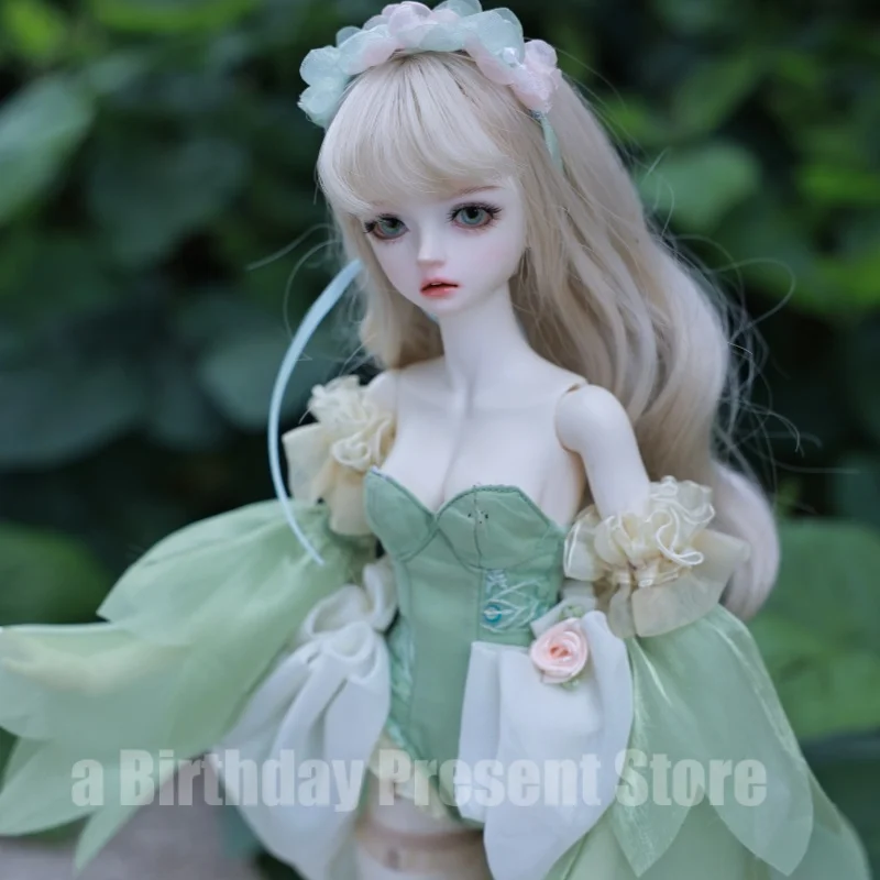 Original 4-Point 44cm Doll 1/4 Girl Doll Shana Flower Elf Petal Skirt Resin Doll Handmade Exquisite Craftsmanship Christmas Gift