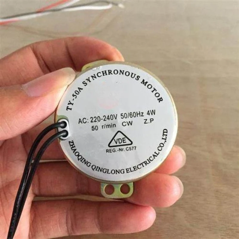 4W 50RPM AC Synchronous Motor Barber Shop Rotating Pole Light Motor Replacement Parts