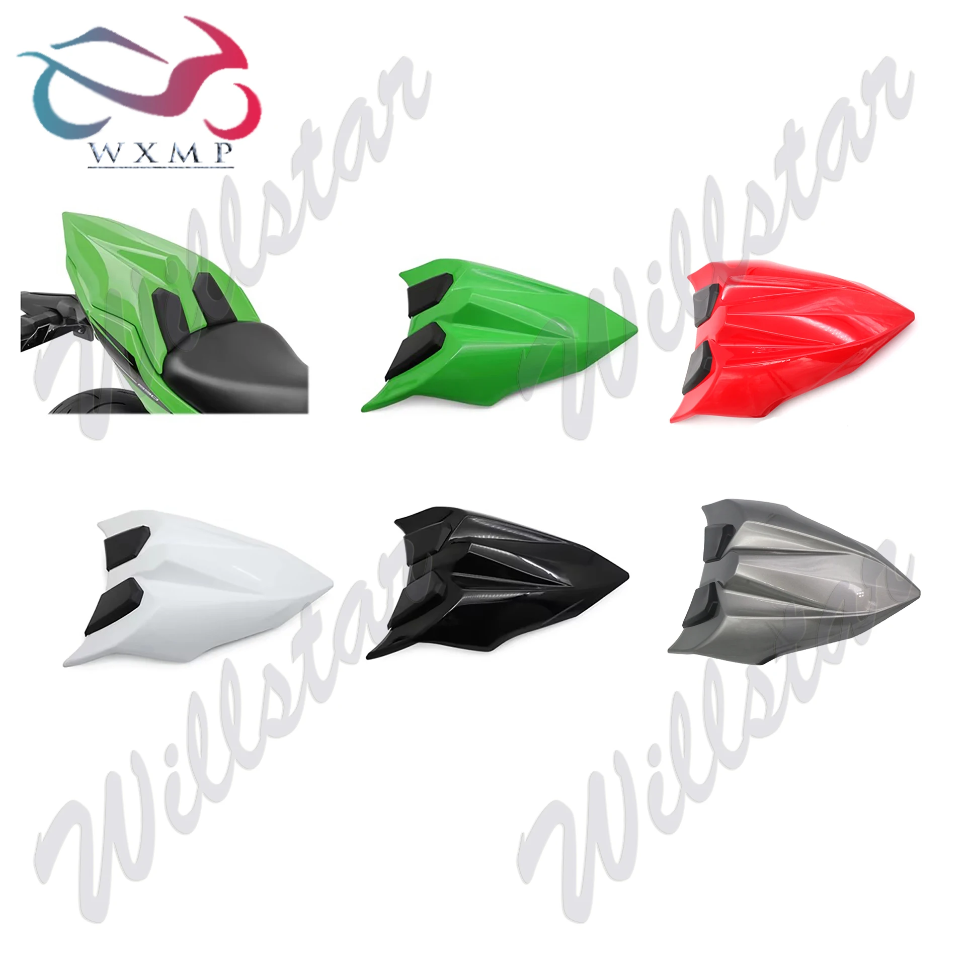 For Kawasaki Ninja650 Z650 2017 2018 2019 Tail Rear Pillion Passenger Hard Solo Seat Cowl Back Hump Faring Ninja 650 Z 650 ABS