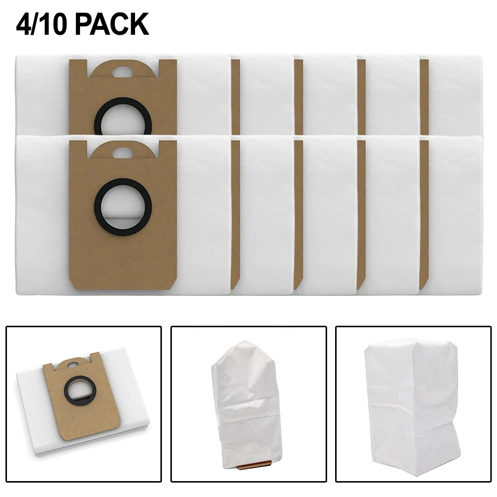 

4 Pack 3 5L Disposable Dust Bags Compatible With For BObsweep Dustin & For Orbi Designed For Effective Filtration