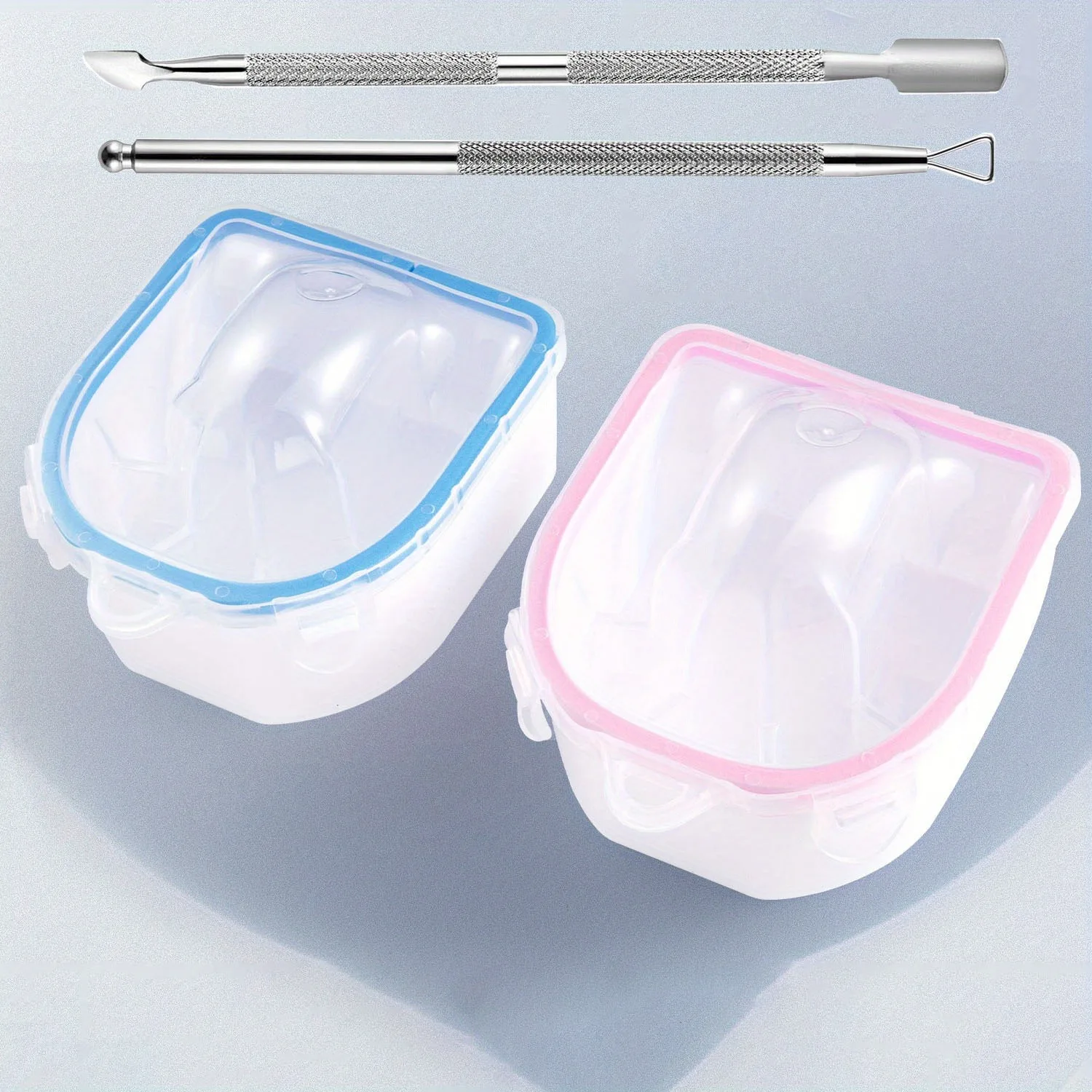 

1pcs/3pcs Nail Polish Remover Soak Bowl Nail Art Treatment Health Tools Durable Horny Care Bubble Bowl