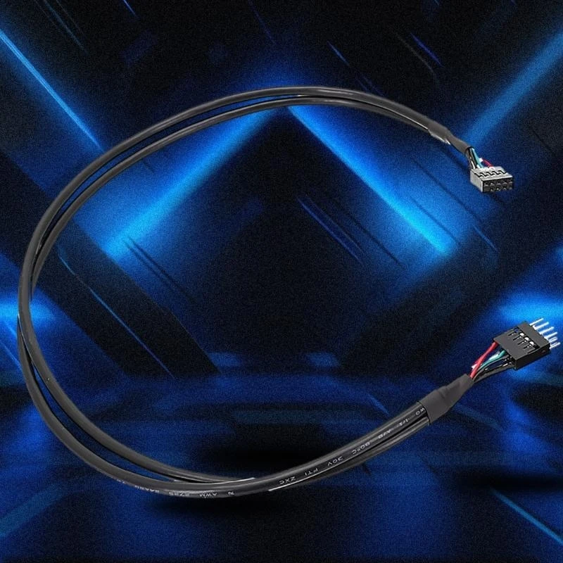 Flexible and Convenient USB Internal Motherboards Header Cable Speakers, Headphones Microphone 20/30/50/60cm best sale