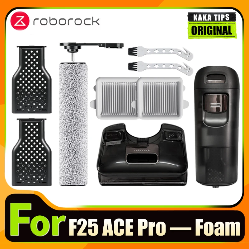 roborock-–-accessoires-pour-aspirateur-en-mousse-f25-ace-pro-brosse-a-rouleau-et-filtre-hepa-de-remplacement-seau-de-reservoir-d'eau-pieces-de-rechange