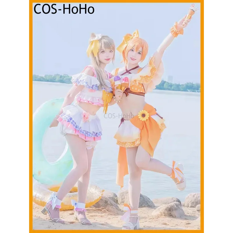 

COS-HoHo Anime Lovelive Kousaka Honoka/Yazawa Niko/Minami Kotori Game Suit Lovely Swimsuit SJ Uniform Cosplay Costume Women