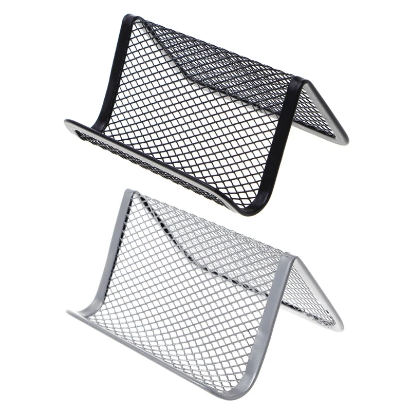 Metal Mesh Business Card Holder For Desk Office Business Card Holder Collection