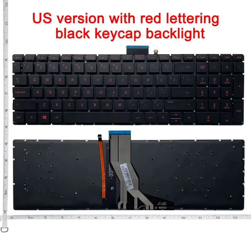 English Laptop keyboard For HP Pavilion 15-ab 15-ak 15-bc 17-ab TPN-I125 C123 Q174 15-AD 15-AS 17-U M7-U