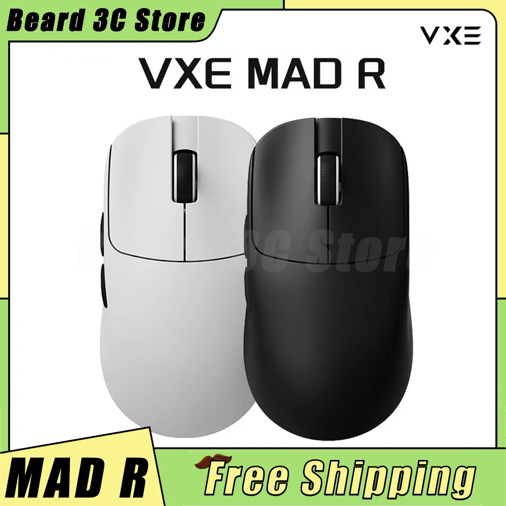 

VGN VXE MAD R MAJOR Wireless Mouse PAW3950 Sensor FPS Gaming Mouse 8K Low Latency 36g Light Weight Custom PC Gamer Accessories