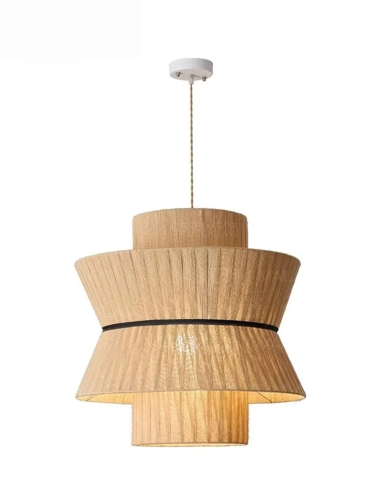 

Japanese Wabi-sabi Fabric Art Decorative Pendant Lights Led E27 Modern Hanging Lamp Home Decor Living Room Restaurant Homestay