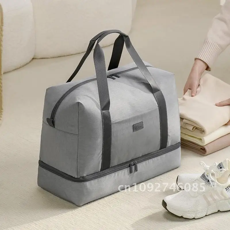 

Fashion Travel Duffel Bag Lightweight Separation Travel Bag For On Overnight Bag Weekender Women Carry Luggage Wet Foldable Bag