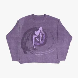 Women Winter Sweater Pullovers Knit Long Sleeve Tops Hip Hop Korean Fashion Harajuku Jumper Gorhic Coat Y2k Streetwear Clothing