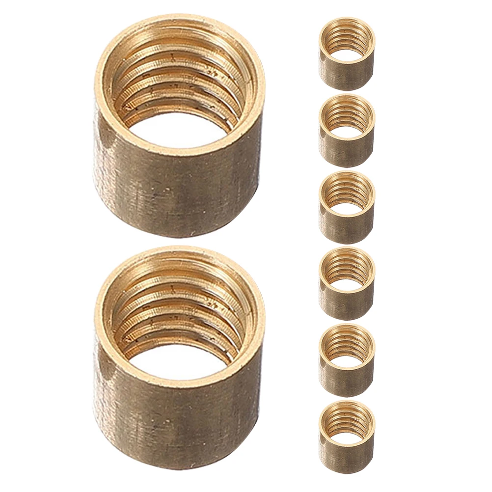 

8pcs Pool Cue Repair Tools Copper Big Tip Replacement Accessories for Sticks Pool Tips Screw On Billiard