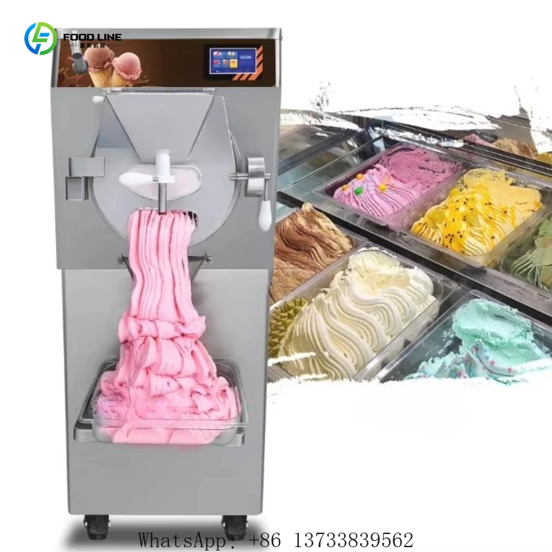 

Customized Batch Frozen Ice Cream Maker Commercial Large Italian Hard Ice Cream Machine