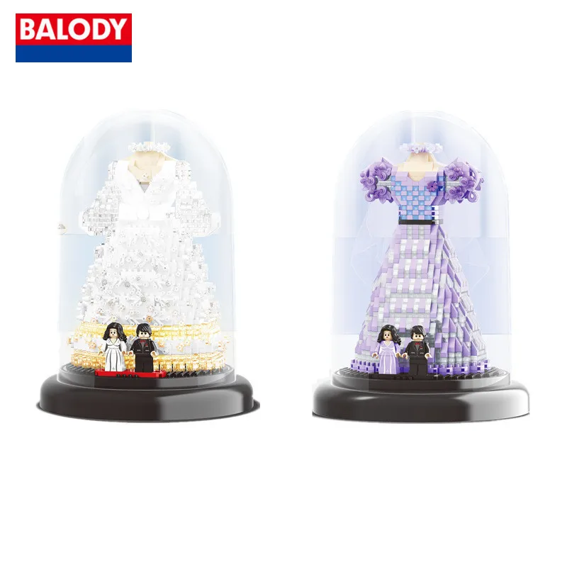 

BALODY wedding building blocks DIY room decoration ornaments creative assembling novel toys Valentine's Day gifts for girlfriend