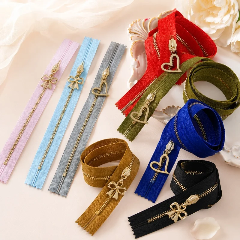 

5/10Pcs 15-30cm 3# Metal Closed End Zippers Auto Lock Zip for Jacket Pocket Clothes Bag Sewing Repair Accessories Tailor DIY Kit