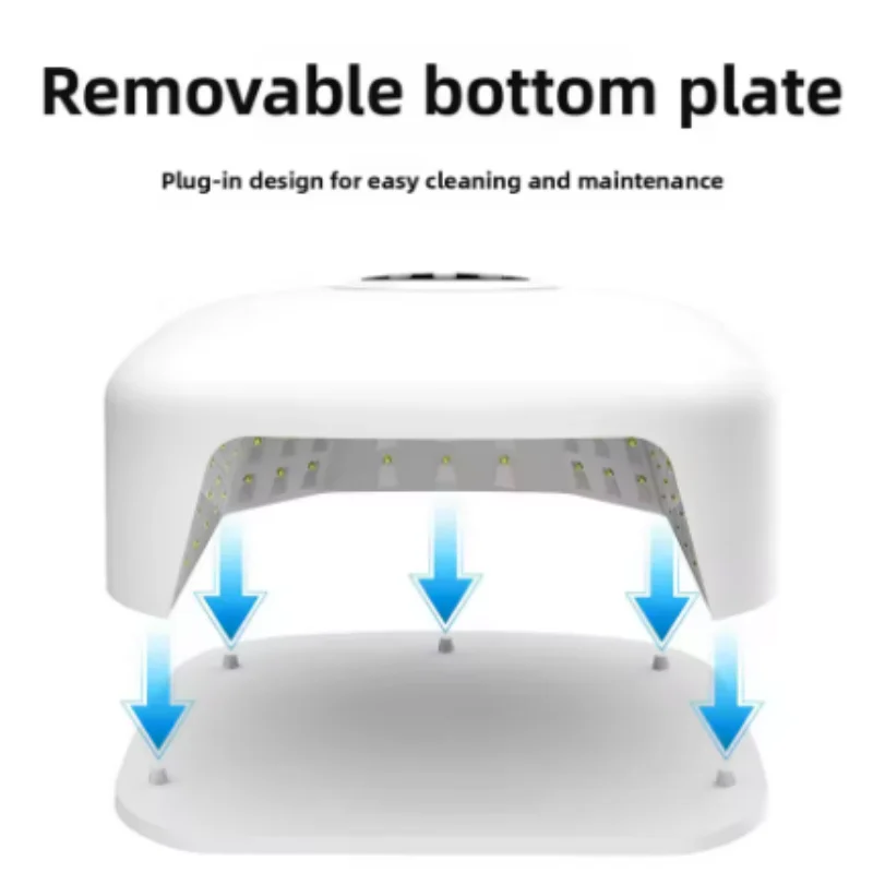 90LED UV Nail Lamp R7 High Power Gel Nail Dryer With Rotatable Display Screen Fast Curing Nail Art Light For Manicure
