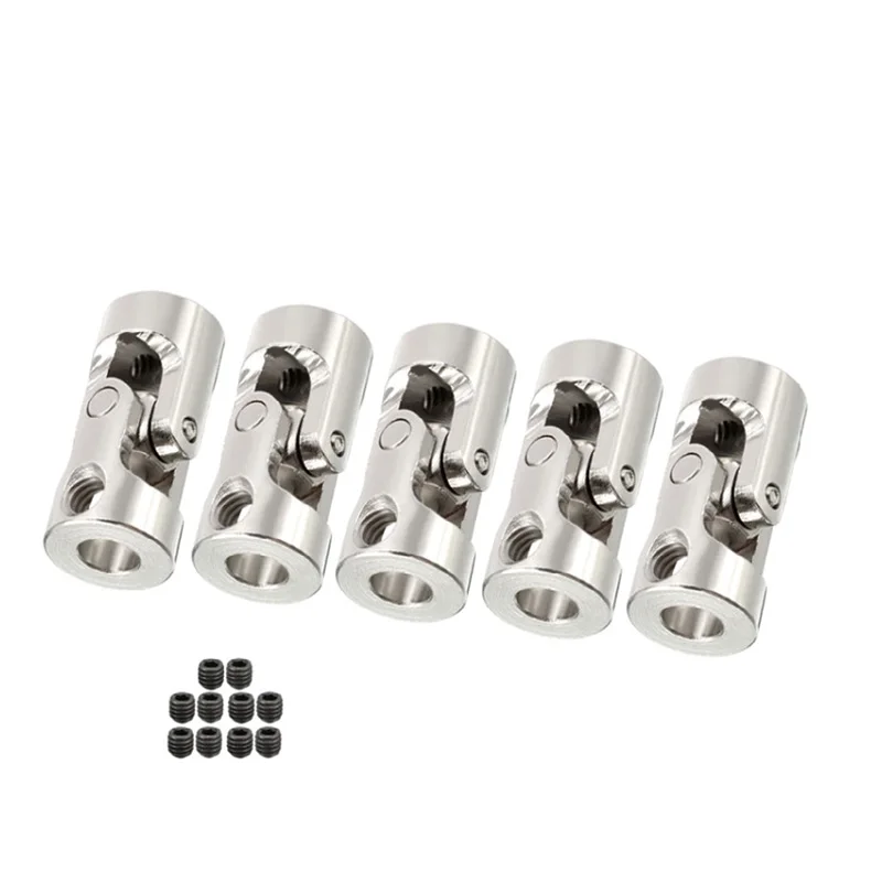 10 Pcs 45# Carbon Steel Universal Joint Coupler 2mm/2.3mm/3/3.17/4/5/6/8/10mm 12mm Metal universal joint coupling steering gear