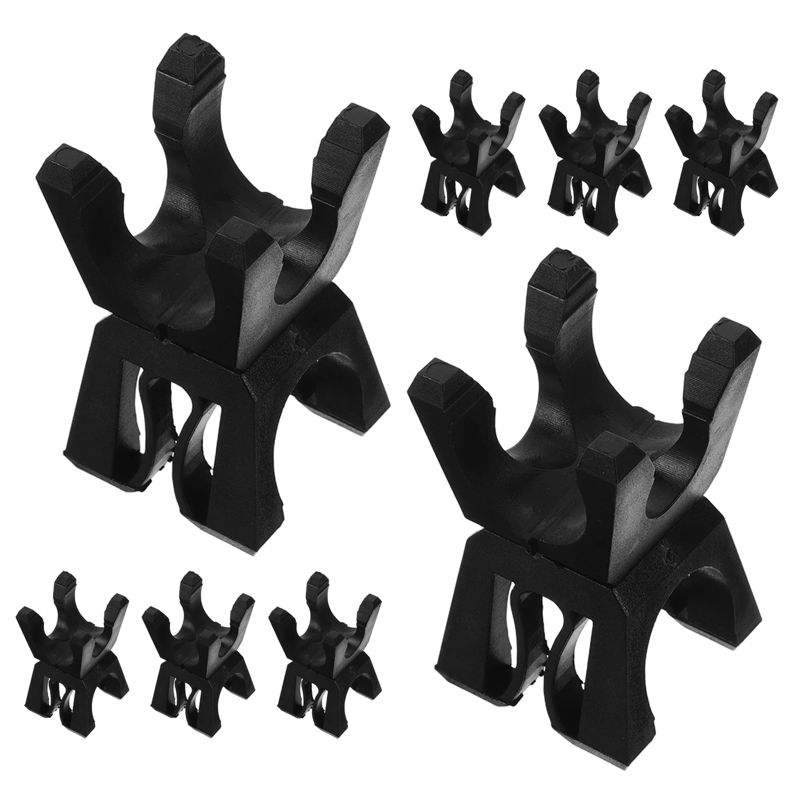 8 قطع من مشابك عمود التحديد القابلة للدوران، مشابك بإبزيم بلاستيكي للتدريب على أقطاب خفة الحركة، معدات تدريب سرعة كرة القدم - خارجي