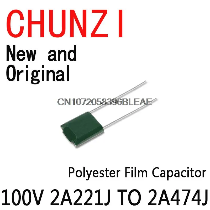 660PCS 24Value Capacitor Kit 100V 2A221J TO 2A474J Polyester Film Capacitor Assorted Kit 0.47nF 0.68nF 1nF 2.2nF Capacitors