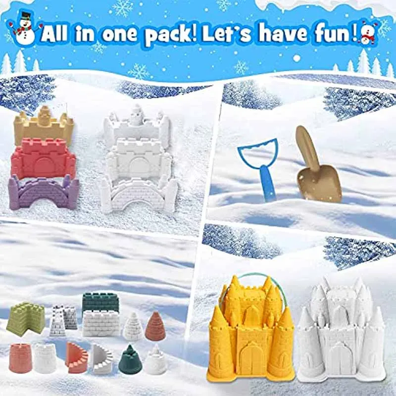 2024 New Beach Sand Toys Set Creative Children\'s Pyramid Castle Sand Mold Fun Outdoor Games Beach Accessories for Boys Girls