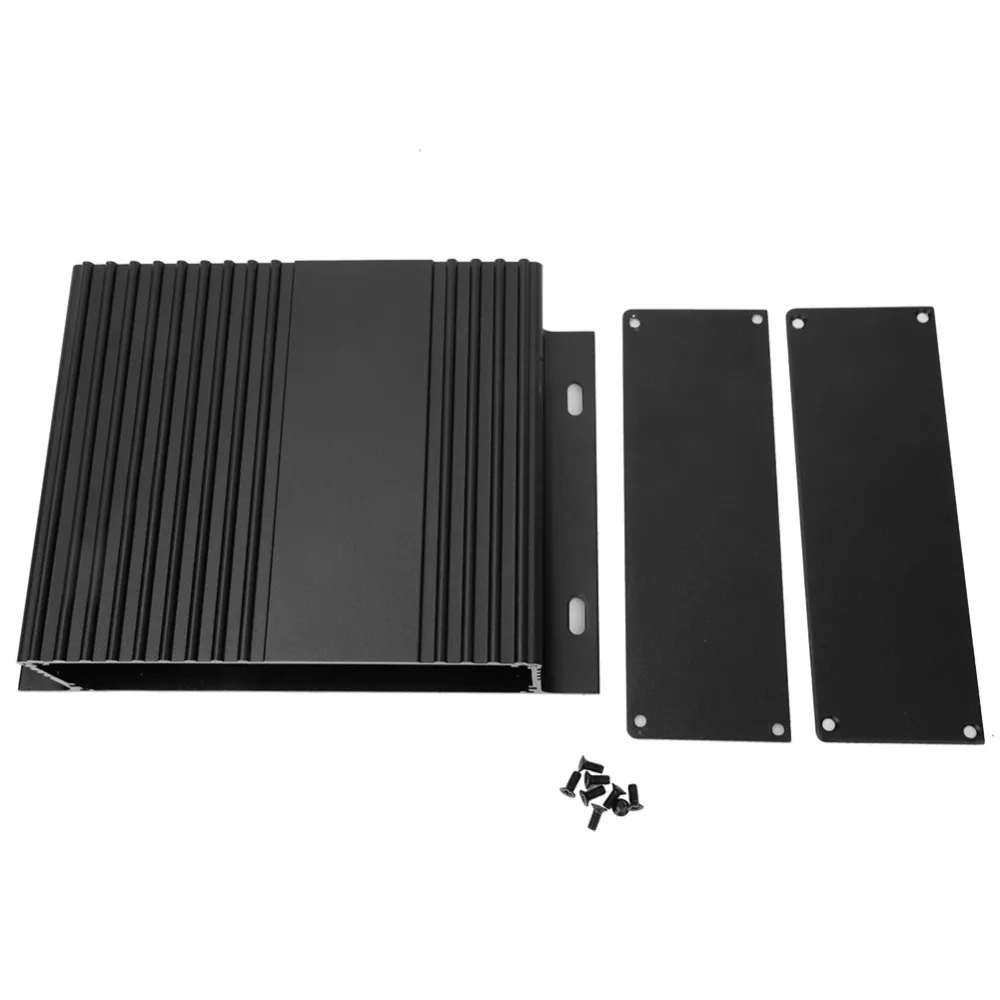 Cooling Solution 41x147x100mm Aluminum Box Black Split Type Heat Dissipating Aluminum Controller Aluminum Box DIY Applications